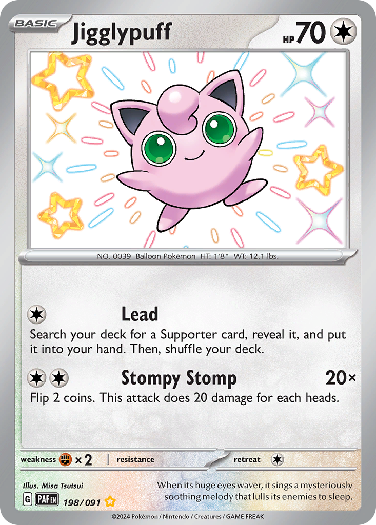 Paldean Fates Jigglypuff #198/91